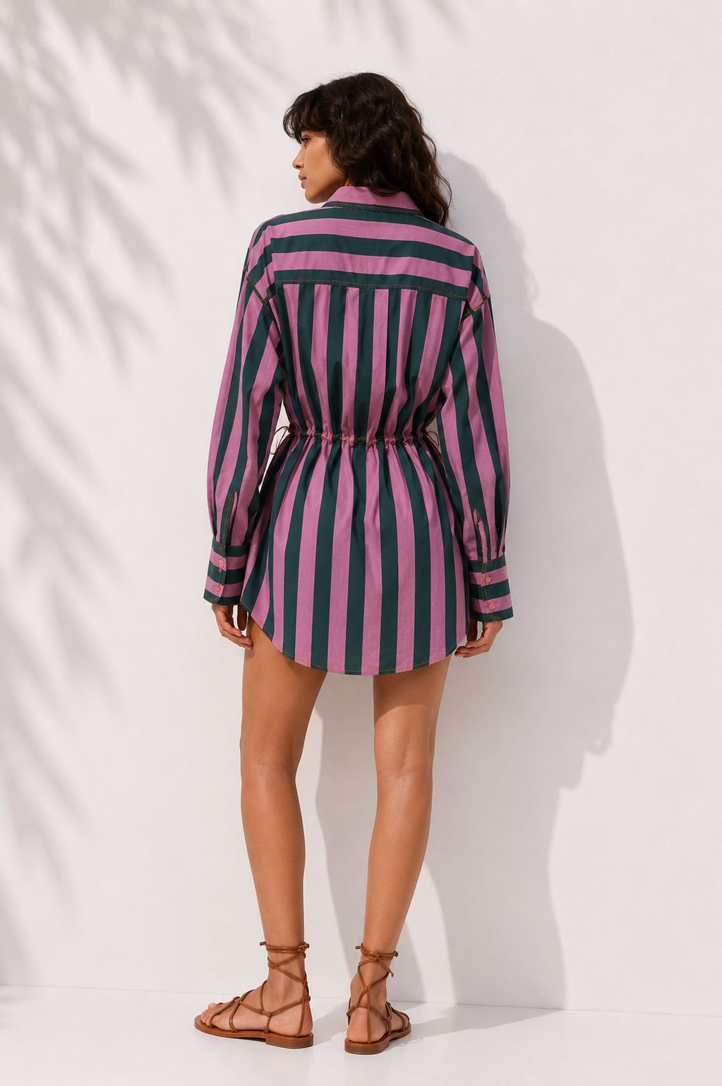 Double scoop shirt dress