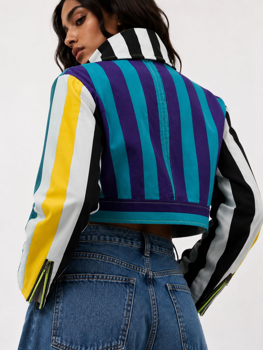 electric rush biker jacket