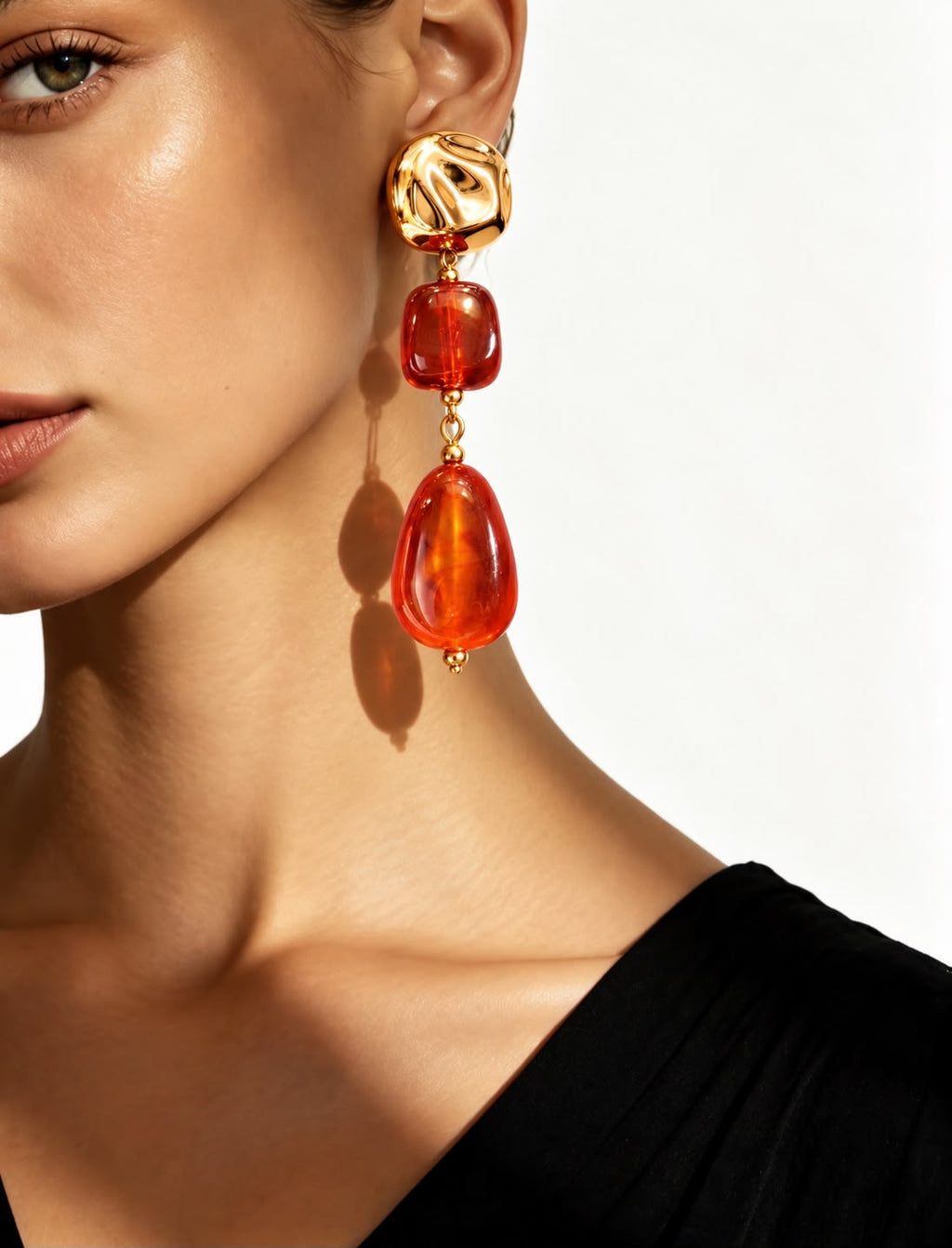Amber Glow Earrings