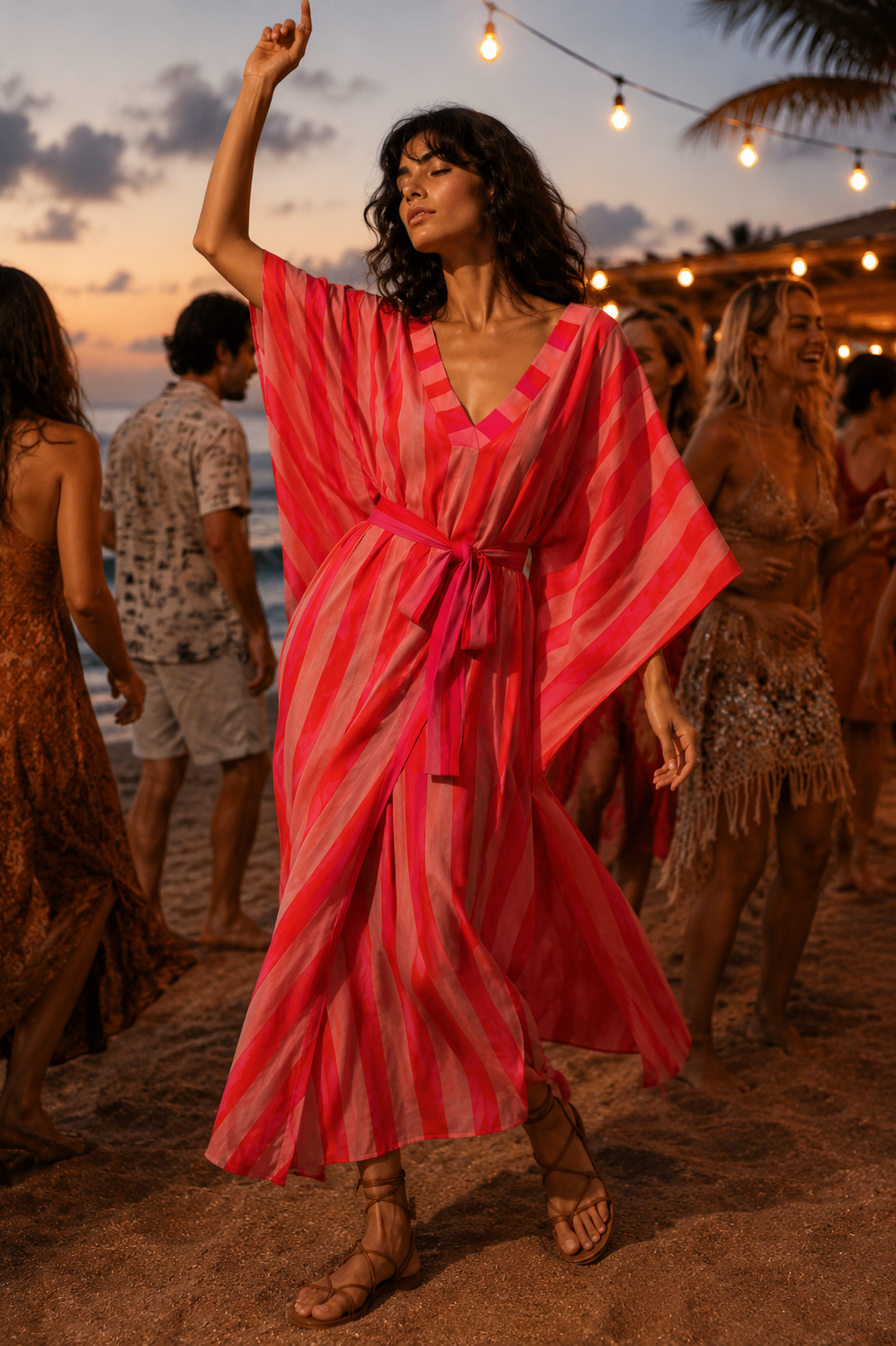 sunset switch reversible kaftan