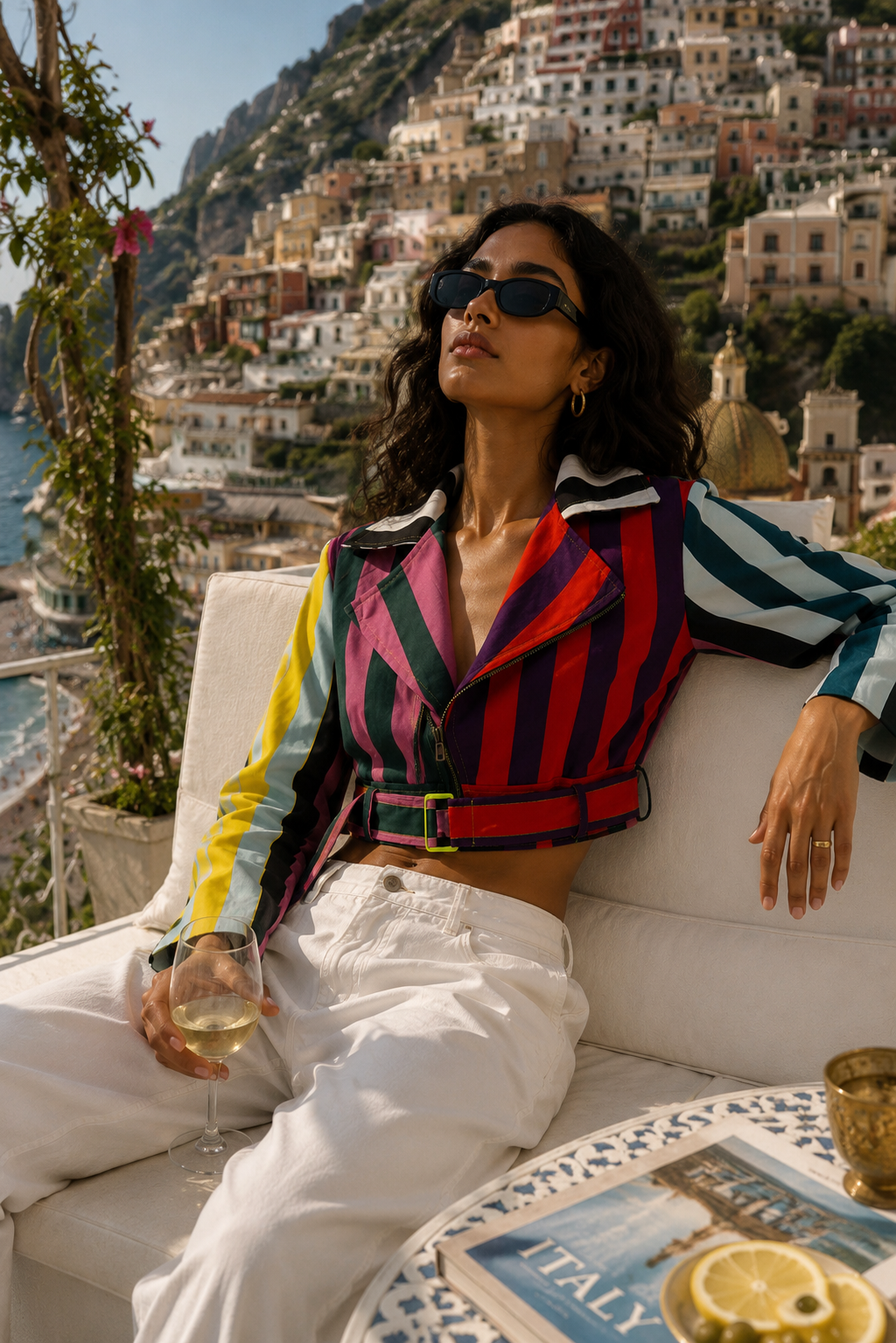 electric rush biker jacket