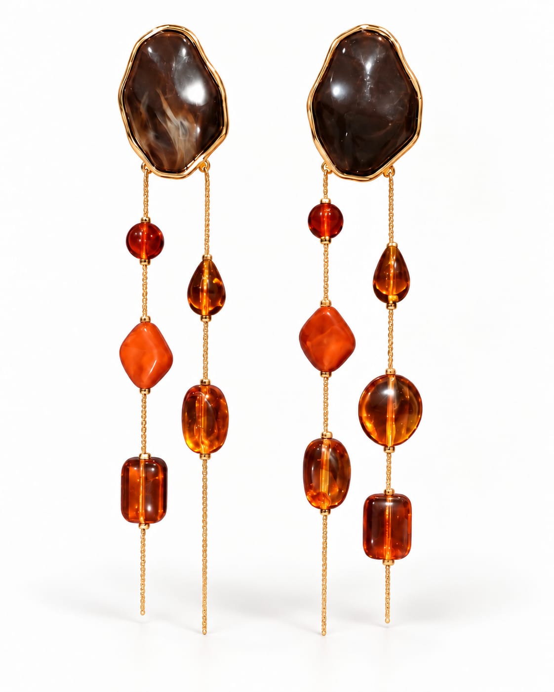 Caramel Cascade Earrings