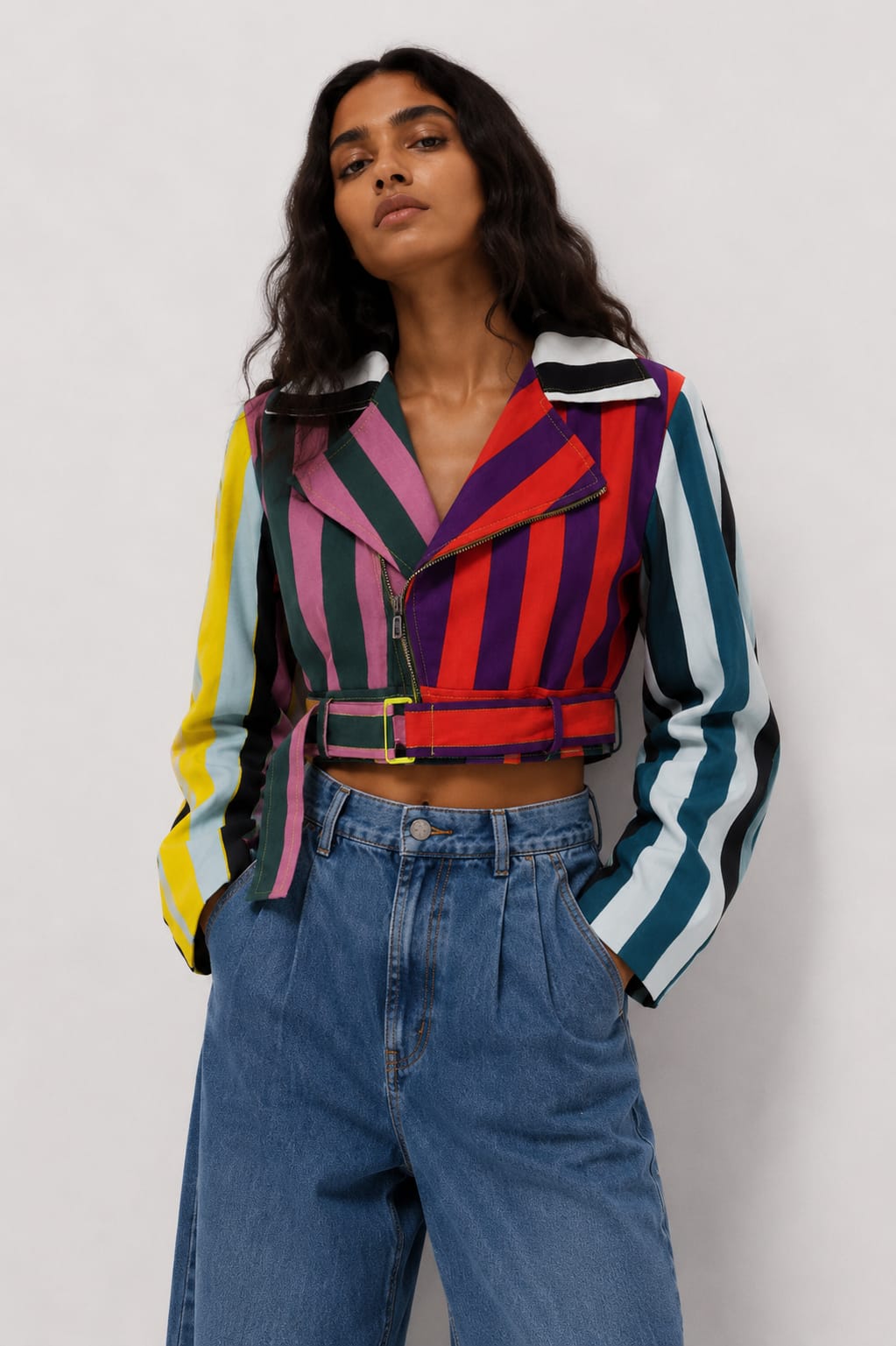 electric rush biker jacket