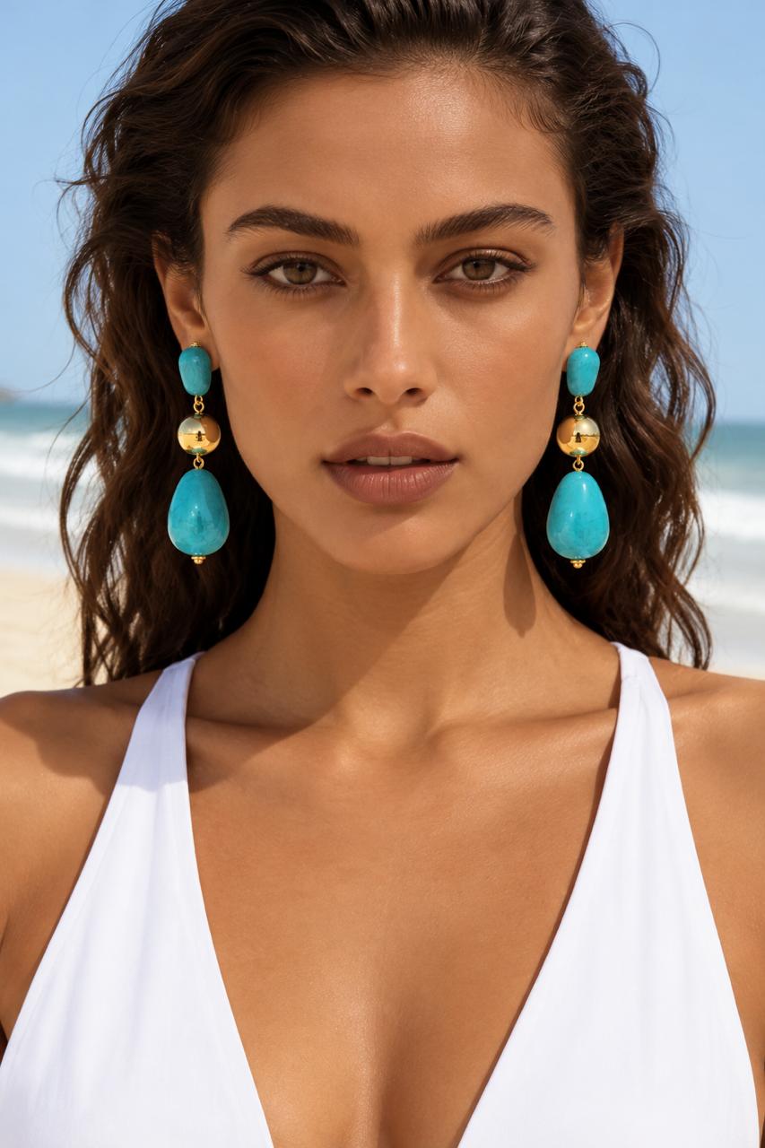 Aqua Aura Earrings