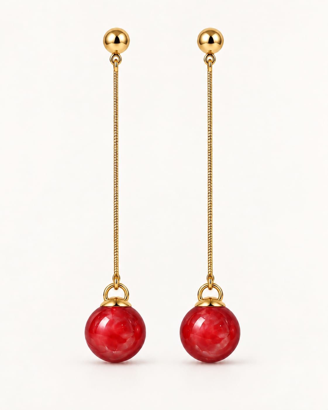 Ruby Cascade Earrings