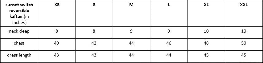 Size guide