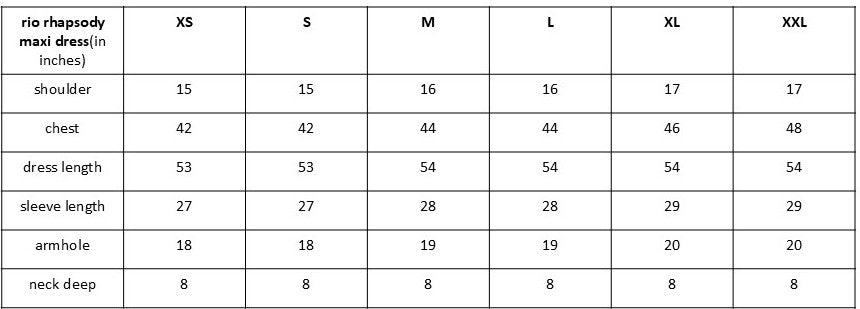 Size guide