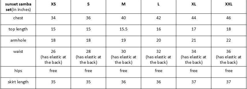 Size guide