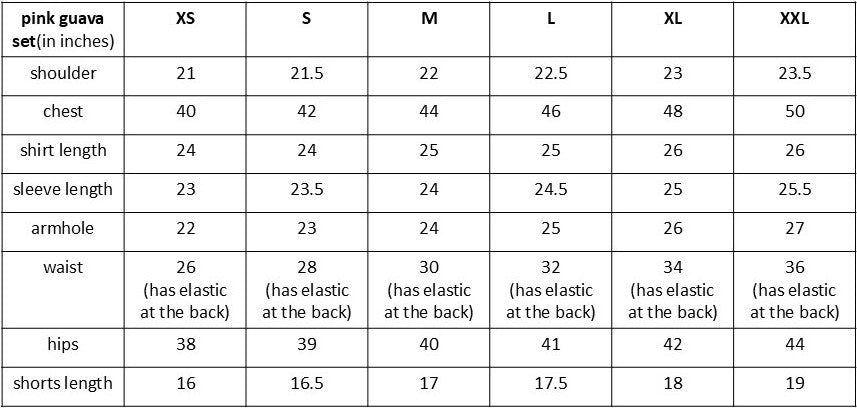 Size guide