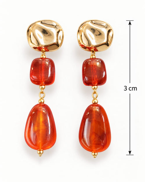 Amber Glow Earrings