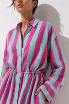 Double scoop shirt dress
