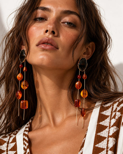 Caramel Cascade Earrings