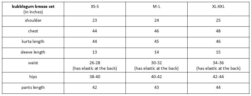Size guide
