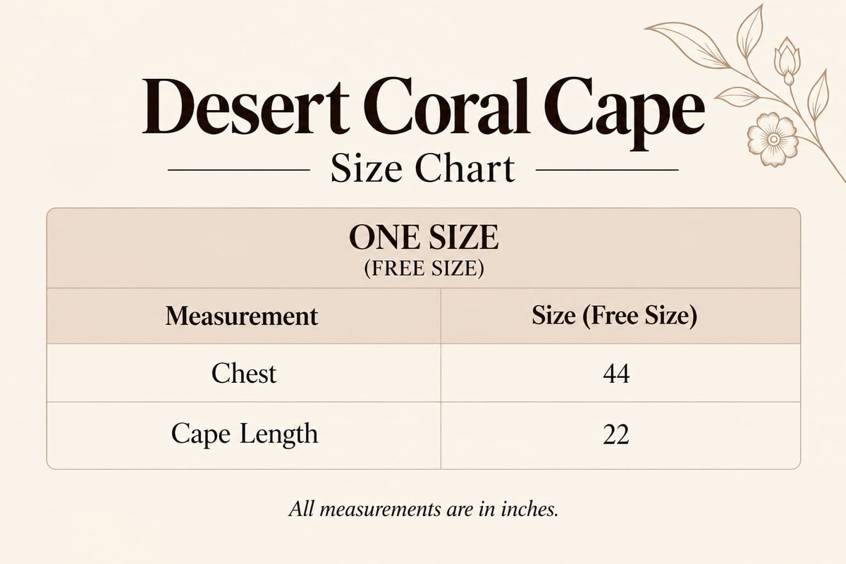 Desert Coral Cape