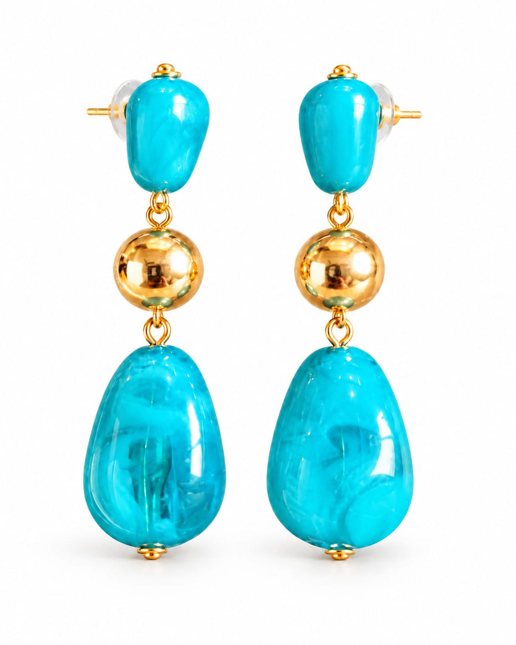 Aqua Aura Earrings