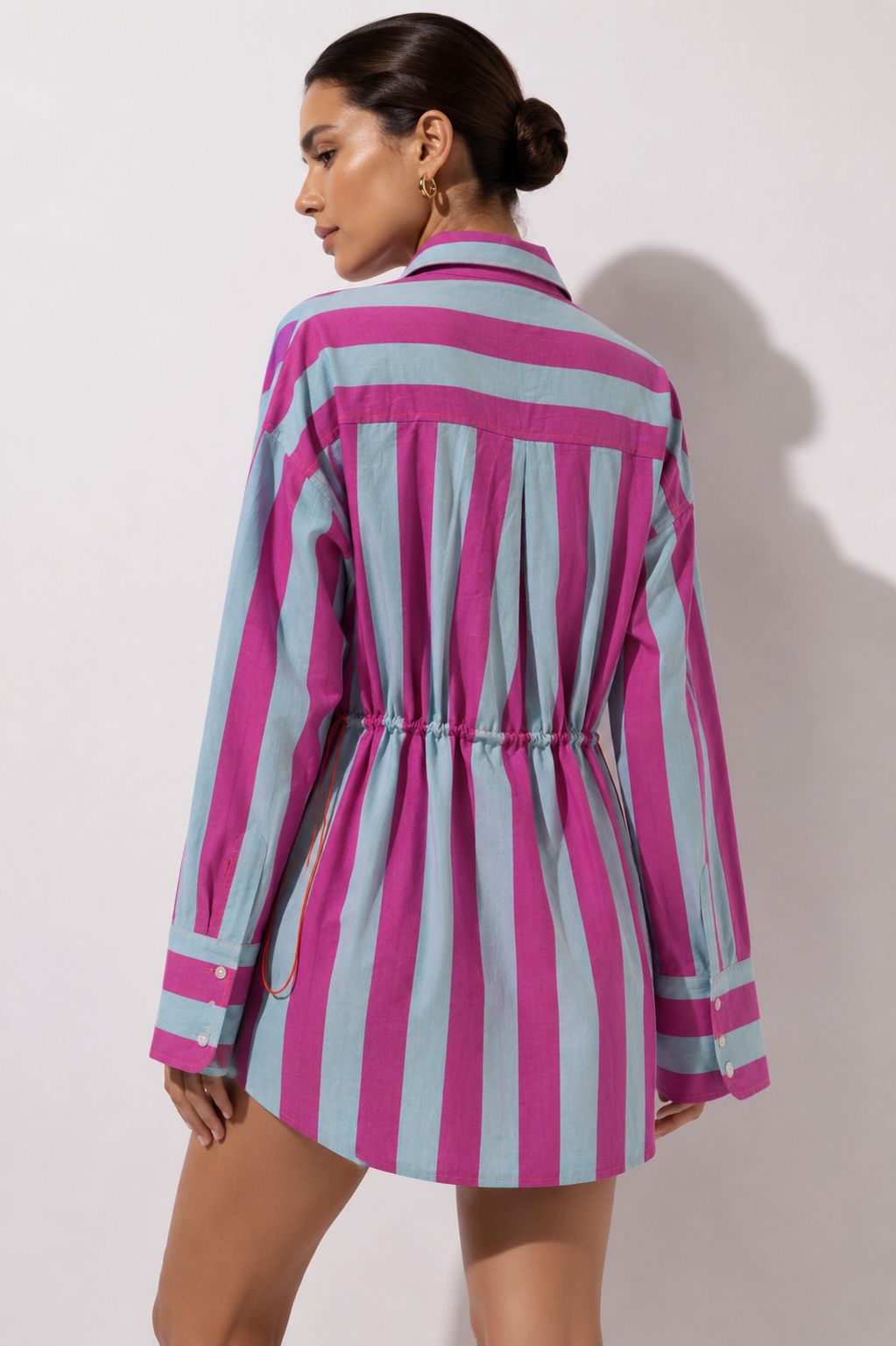 Double scoop shirt dress