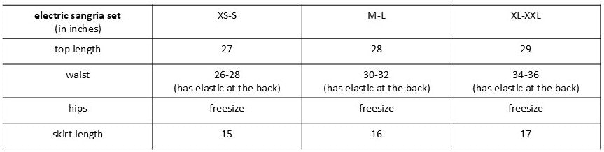 Size guide