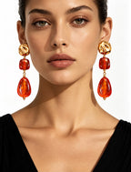 Amber Glow Earrings