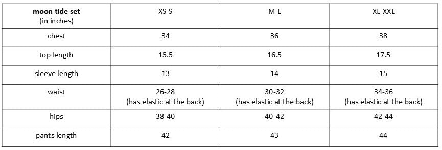 Size guide