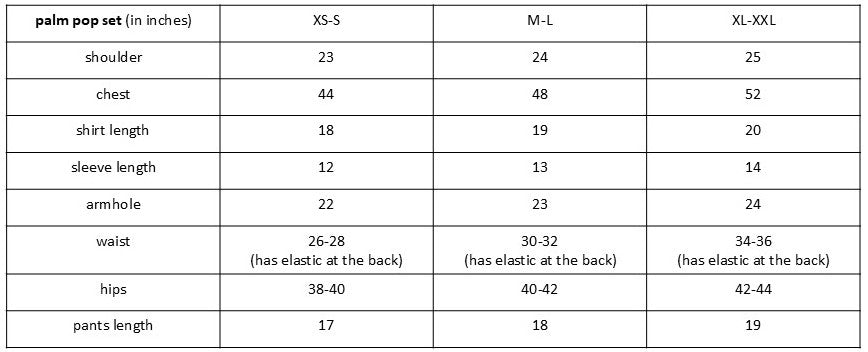 Size guide