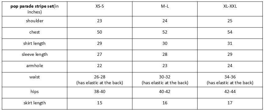 Size guide