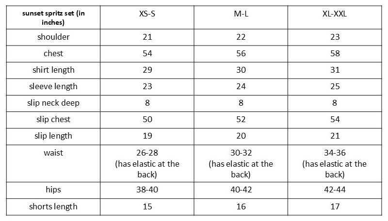 Size guide