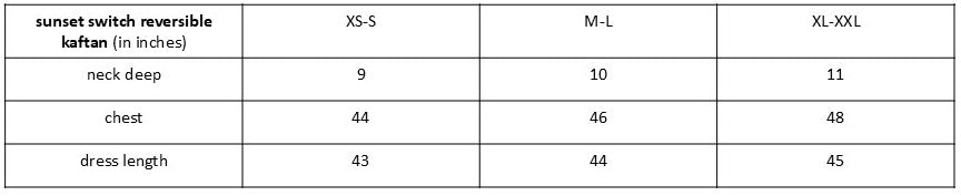 Size guide